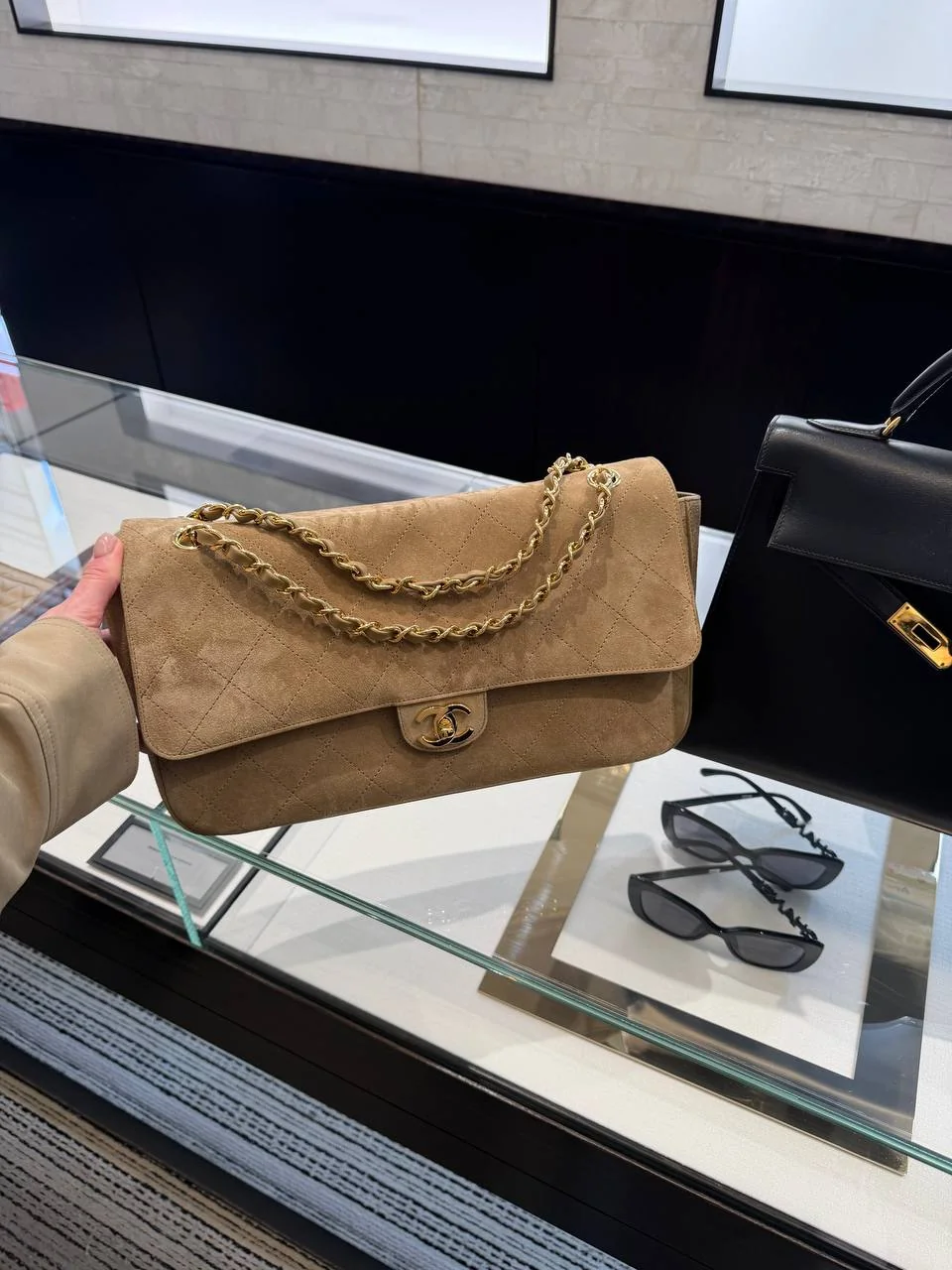 Chanel Maxi Flap Bag Suede — фото 631