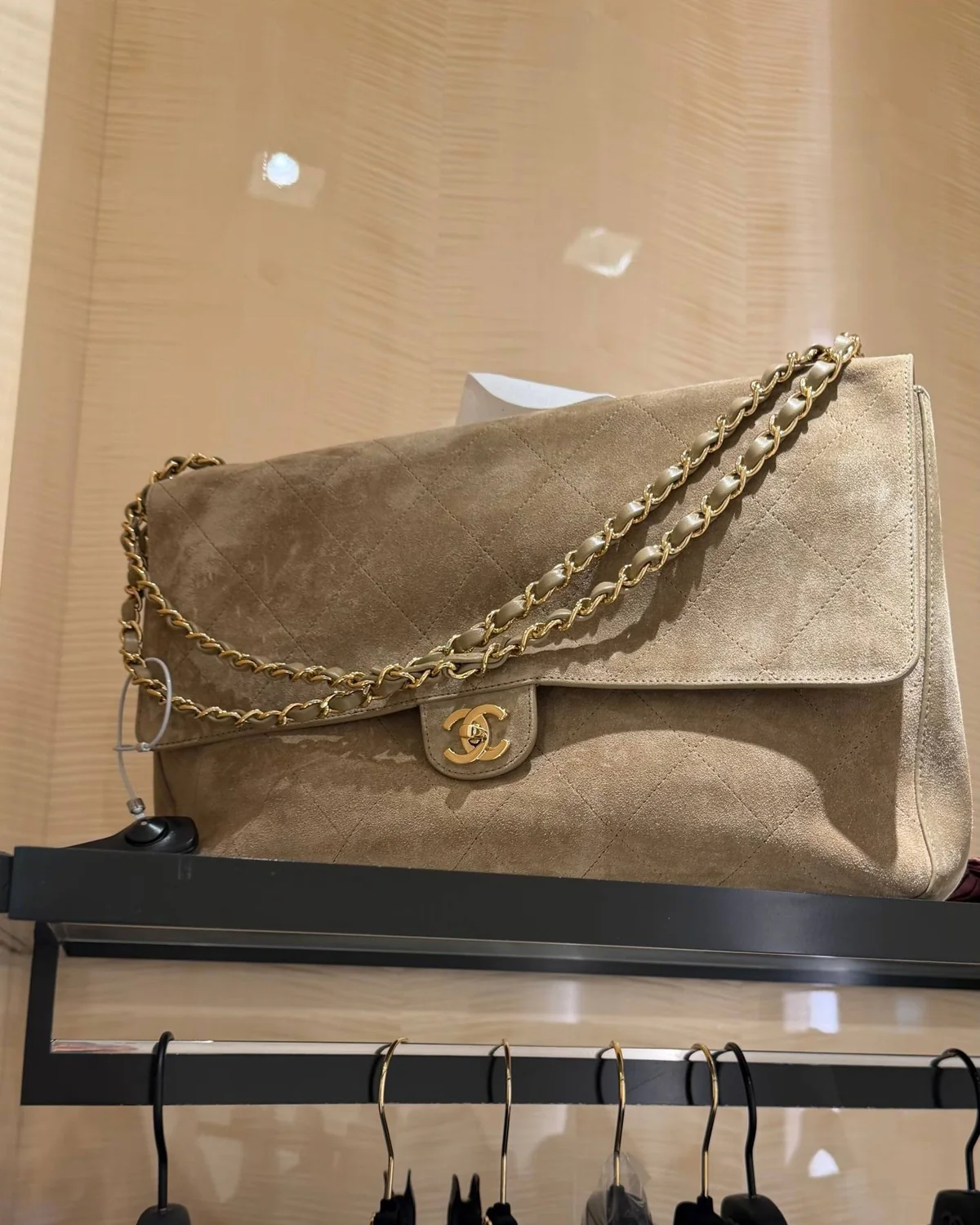 Chanel Maxi Flap Bag Suede — фото 633
